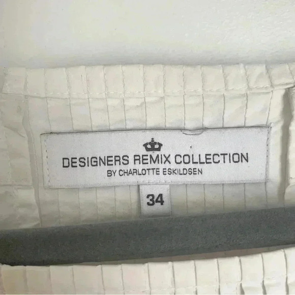 White cotton short sleeve blouse - size xs - Picture 6 of 6